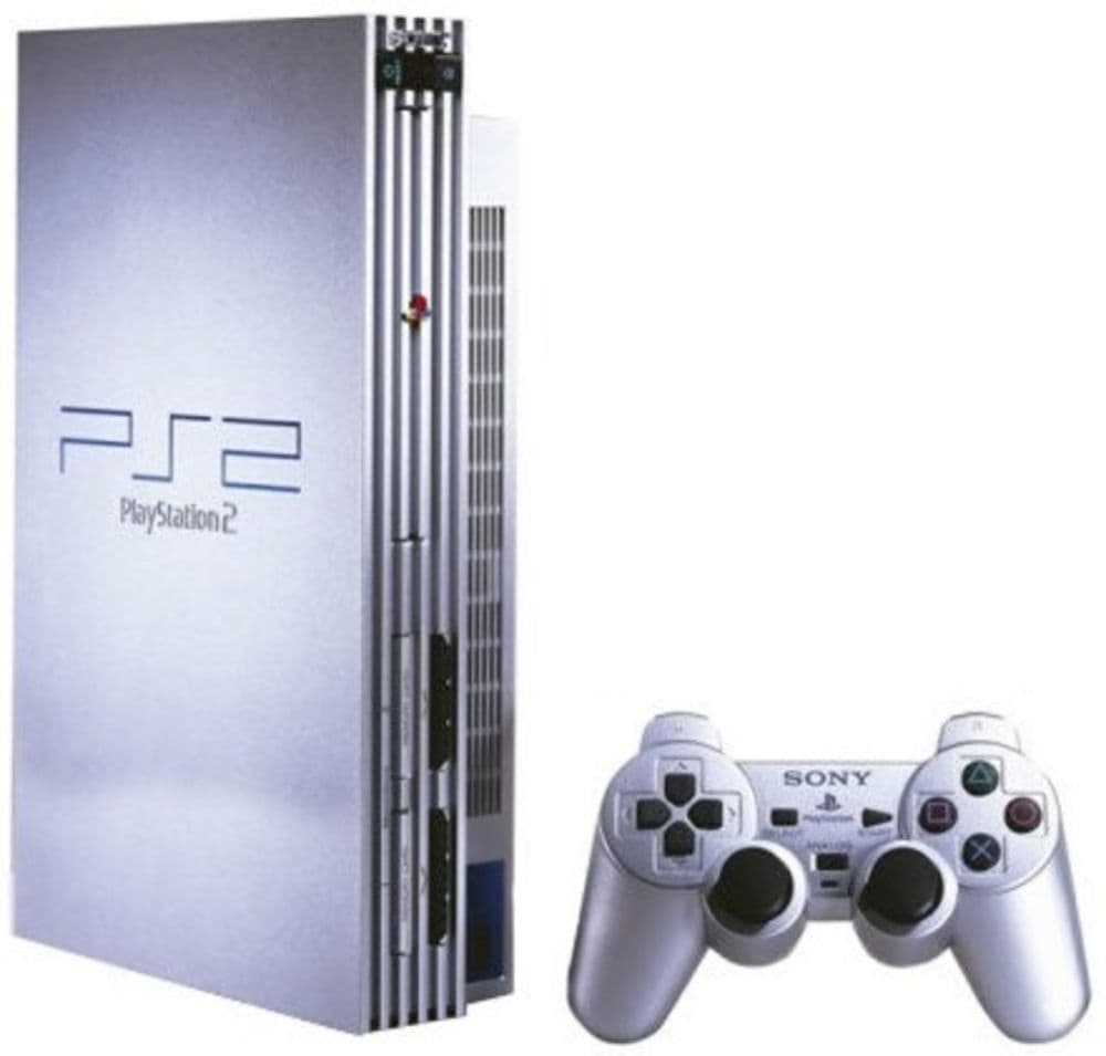 Silver PS2 Phat, 1 Controller, All Cables, 2x Games, Pre Loved, R999.00