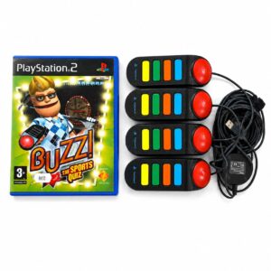 Buzz! The Sport Quiz For PlayStation 2 Controllers & Game
