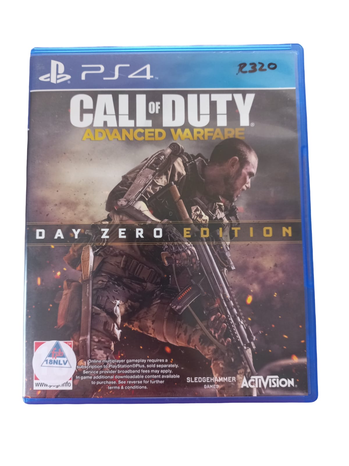 Call of Duty: Advanced Warfare Day zero Edition — PS4 — NO MANUAL